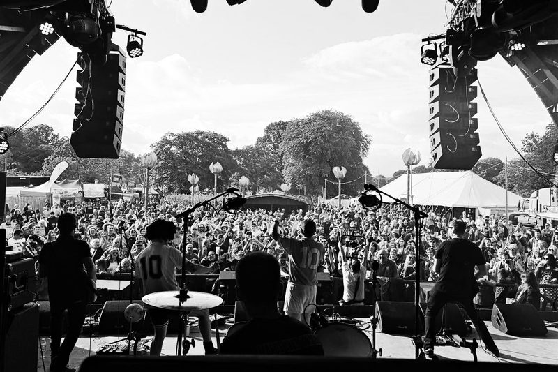 Eden Festival 2024, from behind the band